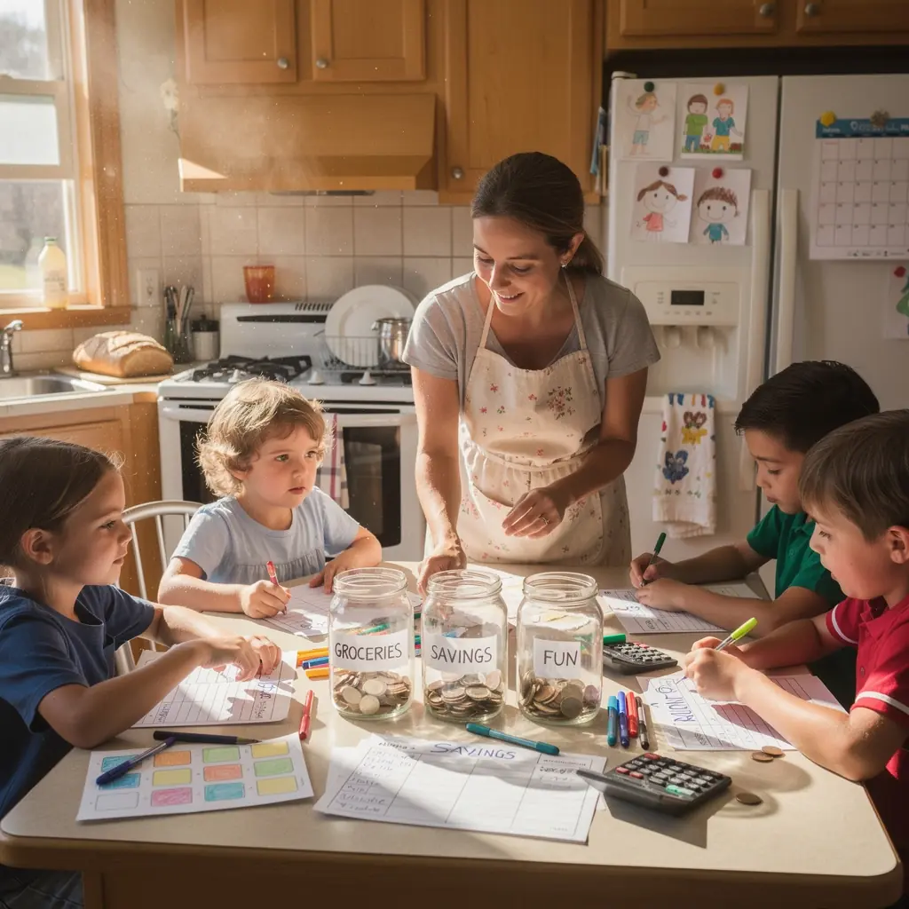 Egy csoport ember, akik közösen beszélgetnek pénzügyi stratégiákról.