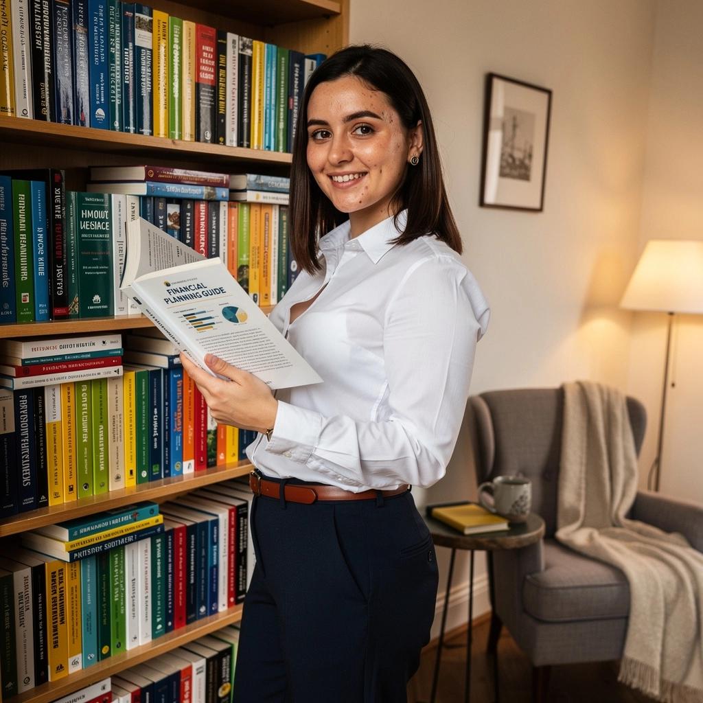 Könyvborító, amely a személyes pénzügyek alapjait mutatja be színes illusztrációkkal.